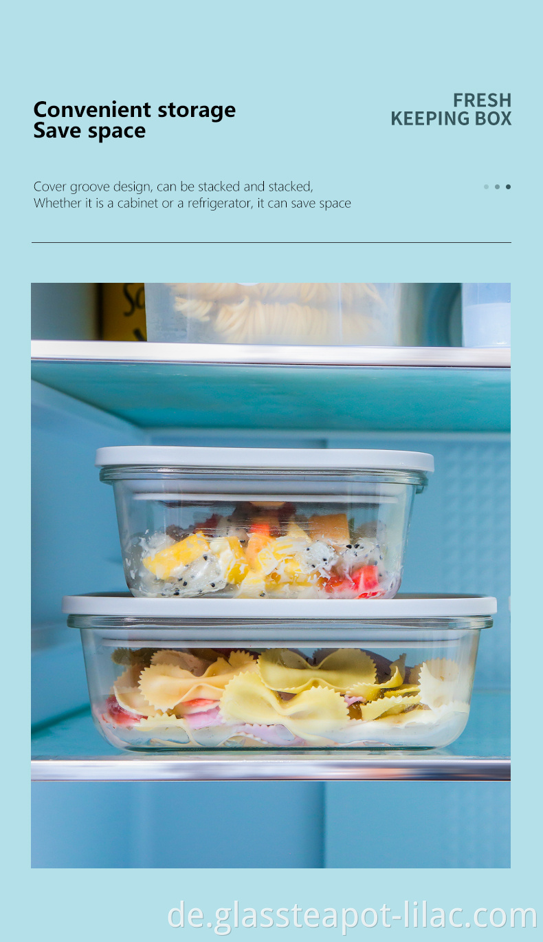 Flieder KOSTENLOSE Probe 450 ml / 580 ml Set luftdichte Verpackung Küche / Haushalt / Kühlschrank Lebensmittelaufbewahrung transparente Glasbehälter